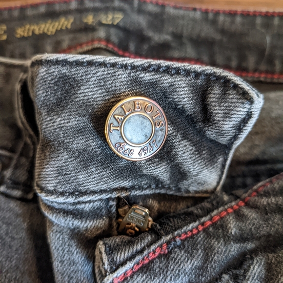 Talbots Heritage Black Straight Jeans Women's Size 4/27 - Picture 7 of 8